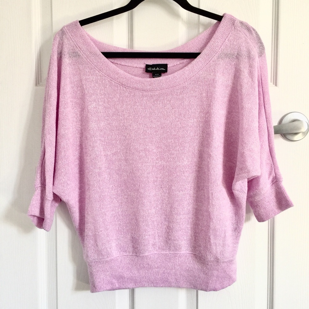 Pink Purple Lavender Batwing Top